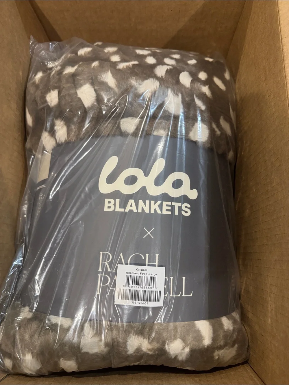 Lola Blankets X Rachel Parcell/Woodland Fawn/Plush Throw/Blanket/NWT! NIB SEALED